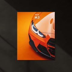 BMW M3 Neon LED Metal Frame | Iconic Sports Car Wall Art | Glowing Garage & Room Decor