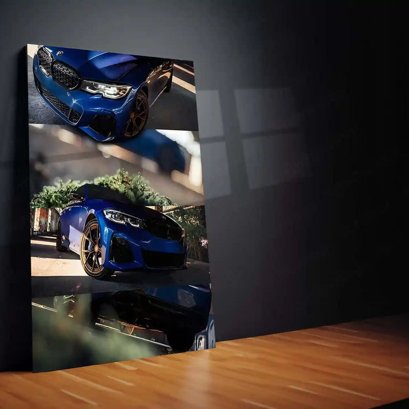 Car Metal Poster | BMW M340i | Modern Performance & Everyday Power Metal Frame - TURTLEWINGS 