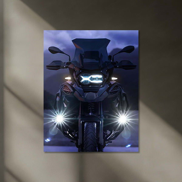 BMW R 1250 Bike Neon LED Metal Frame | Glowing Motorcycle Wall Art | Ride or Die Decor