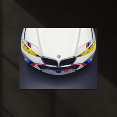 BMW 3.0 CSL Neon LED Metal Poster | The Batmobile Legend | Heritage Racing Glow Frame