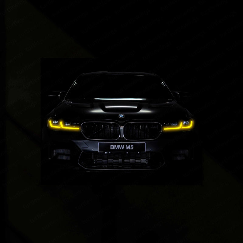 BMW M5 Neon LED Metal Frame - TURTLEWINGS 