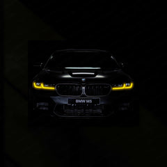 BMW M5 Neon LED Metal Frame