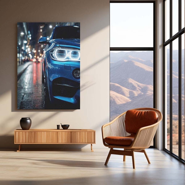 BMW M Power – Neon Street Elegance | Performance Redefined | LED Glow Metal Frame Poster