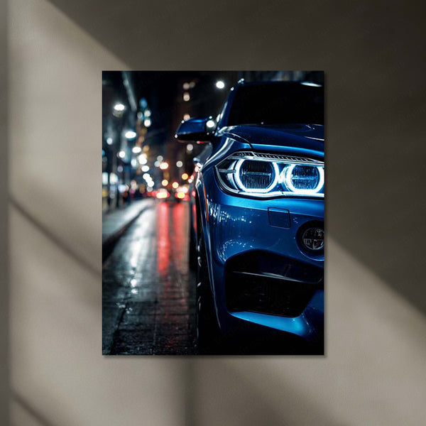 BMW M Power – Neon Street Elegance | Performance Redefined | LED Glow Metal Frame Poster