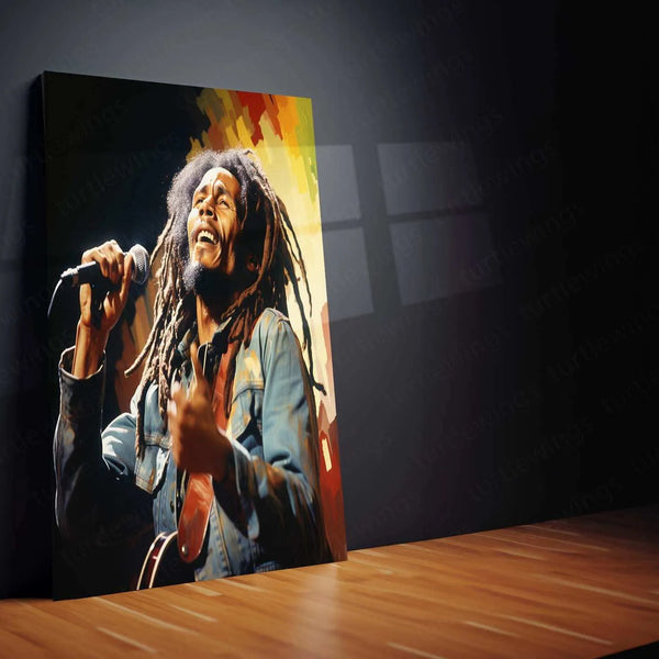 Bob Marley Metal Poster – Reggae Icon Wall Art - TURTLEWINGS 