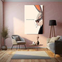 Bugs Bunny Quote Metal Poster – Classic Cartoon Wall Art | Fun & Witty Decor - TURTLEWINGS 