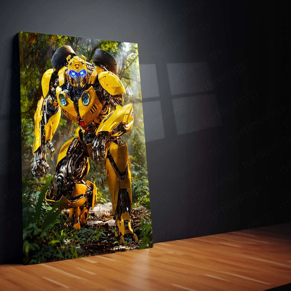 Bumblebee Transformer Metal Poster – Iconic Autobot Wall Art - TURTLEWINGS 