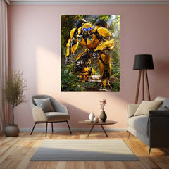 Bumblebee Transformer Metal Poster – Iconic Autobot Wall Art - TURTLEWINGS 