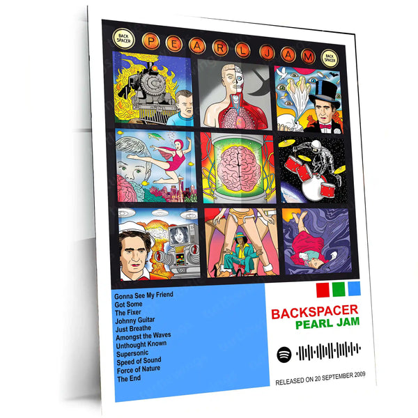 Pearl Jam Complete Collection | Set of 11 | Set of 8 | Set of 4 | Album Posters Metal Frames Grunge Legacy. Raw Emotion. Seattle Sound Forever. - TURTLEWINGS 