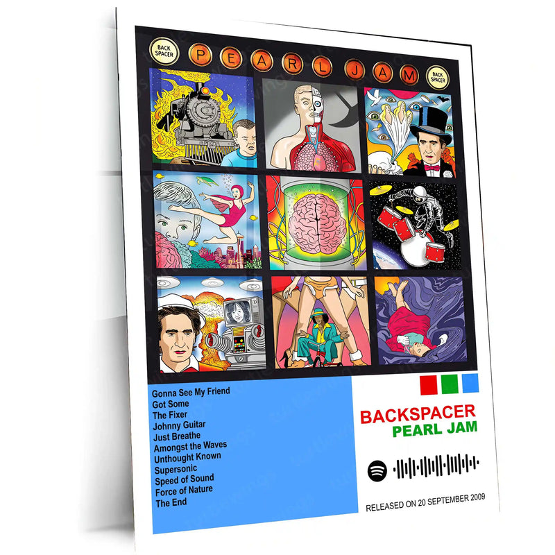 Pearl Jam Complete Collection | Set of 11 | Set of 8 | Set of 4 | Album Posters Metal Frames Grunge Legacy. Raw Emotion. Seattle Sound Forever. - TURTLEWINGS 