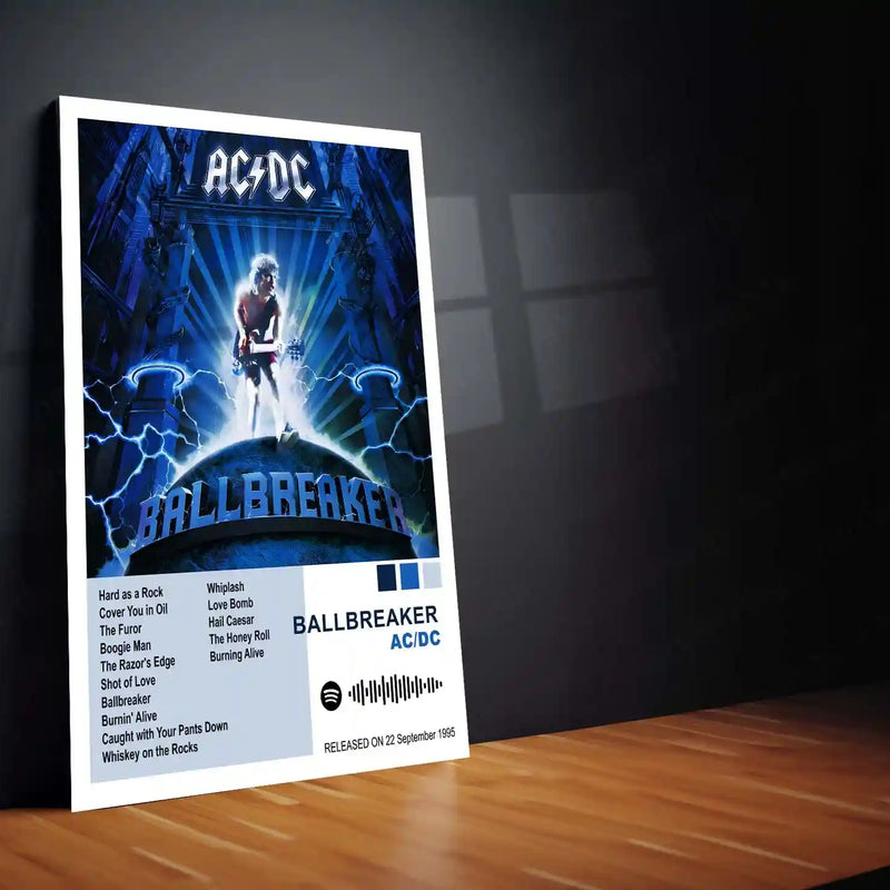 AC/DC Complete Album Collection | Set of 10 | Set of 8 | Set of 4 | Metal Frame Posters High Voltage. Pure Rock Energy. Legendary Wall Statement. - TURTLEWINGS 
