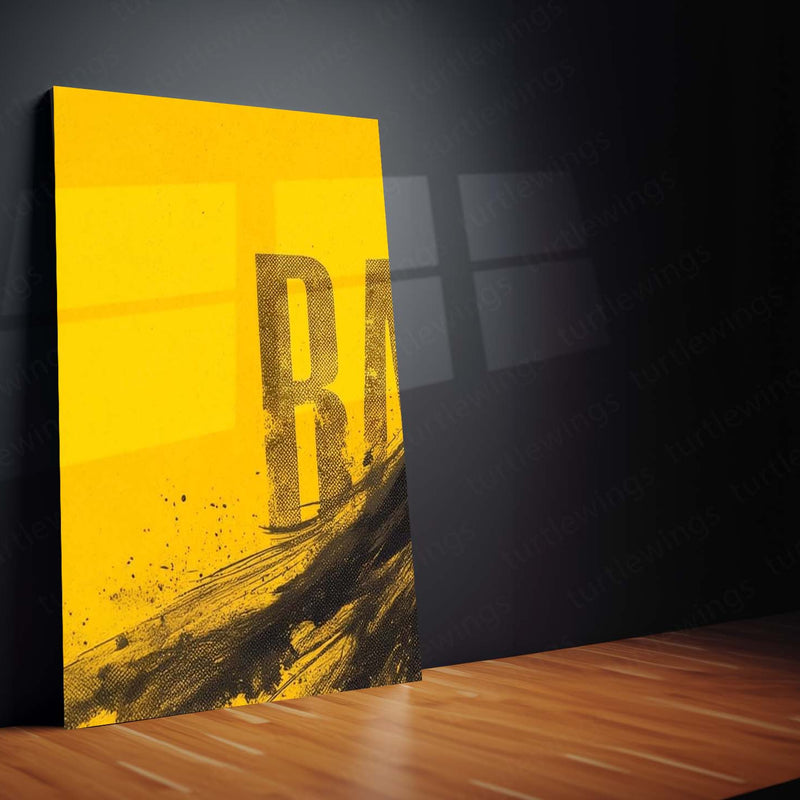 Superhero Metal Poster Set of 3 | Batman | Yellow & Black Dark Knight Triptych Wall Art – product image 3