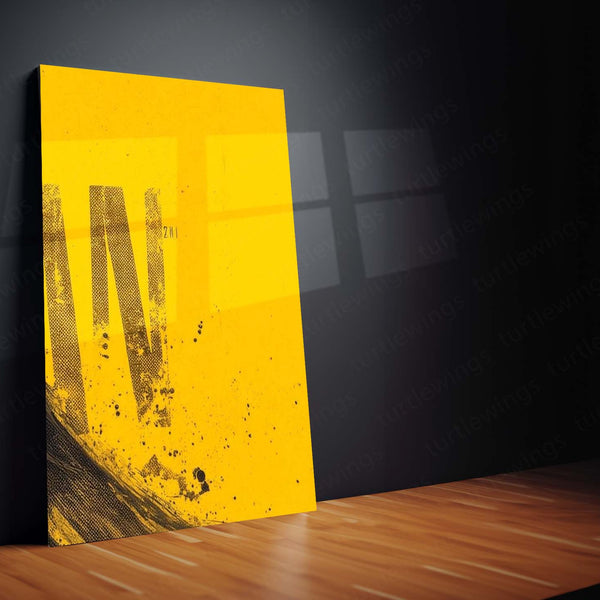 Superhero Metal Poster Set of 3 | Batman | Yellow & Black Dark Knight Triptych Wall Art – product image 5