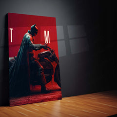 Superhero Metal Poster Set of 3 | Batman | Red Motorcycle Cinematic Triptych Wall Art – product image 4