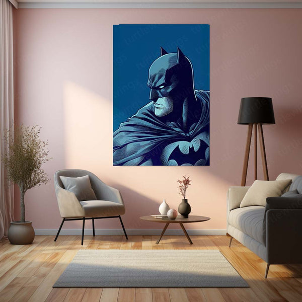 🦇 Batman Metal Frame Poster | Dark Knight Wall Art for Superhero Fans - TURTLEWINGS 