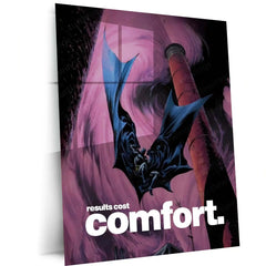 Quote Metal Poster |Batman – Results Cost Comfort | Discipline & Execution Metal Frame - TURTLEWINGS 
