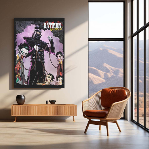 Batman Who Laughs – Dark Multiverse Metal Poster | DC Comics Villain Wall Frame