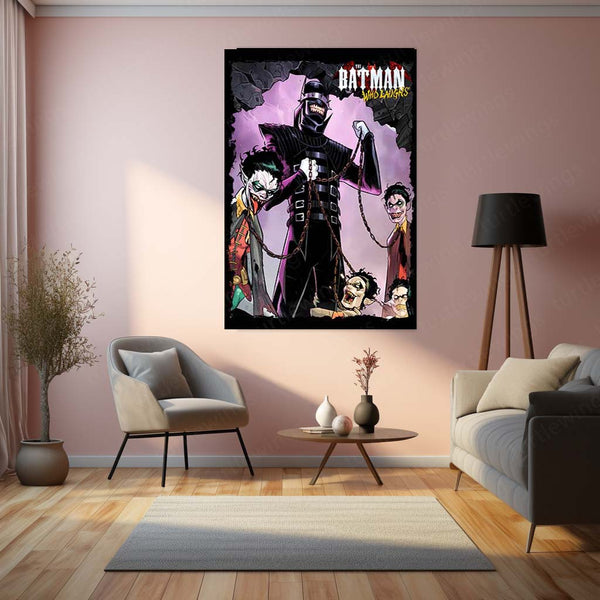 Batman Who Laughs – Dark Multiverse Metal Poster | DC Comics Villain Wall Frame