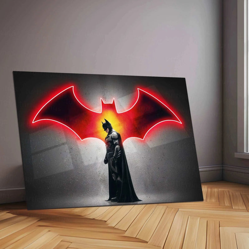 Batman Neon LED Metal Poster - TURTLEWINGS 