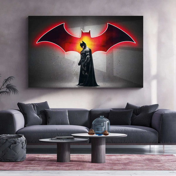 Batman Neon LED Metal Poster - TURTLEWINGS 