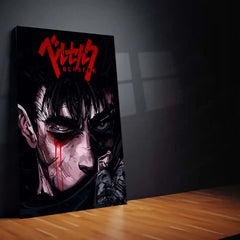 Anime Metal Poster | Berserk Rage Within | Dark Fantasy Anime Metal Frame Fury, Survival & Indomitable Will Wall Art 02 - TURTLEWINGS 