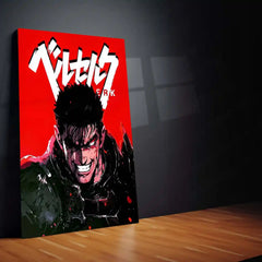 Anime Metal Poster | Berserk Rage Within | Dark Fantasy Anime Metal Frame Fury, Survival & Indomitable Will Wall Art 04 - TURTLEWINGS 