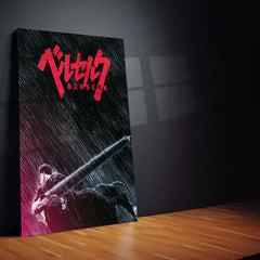 Anime Metal Poster | Berserk Rage Within | Dark Fantasy Anime Metal Frame Fury, Survival & Indomitable Will Wall Art 06 - TURTLEWINGS 