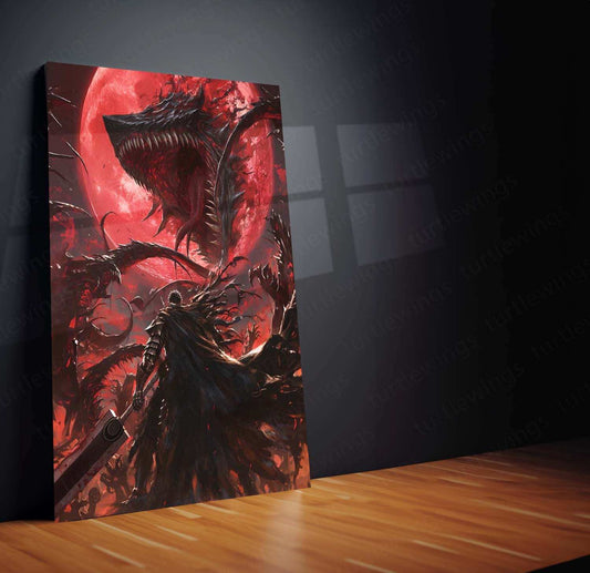 Berserk Metal Poster – Guts Dark Fantasy Anime Wall Art - TURTLEWINGS 