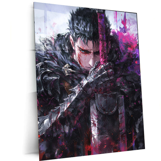 Berserk Metal Poster – Guts Dark Fantasy Anime Wall Art - TURTLEWINGS 
