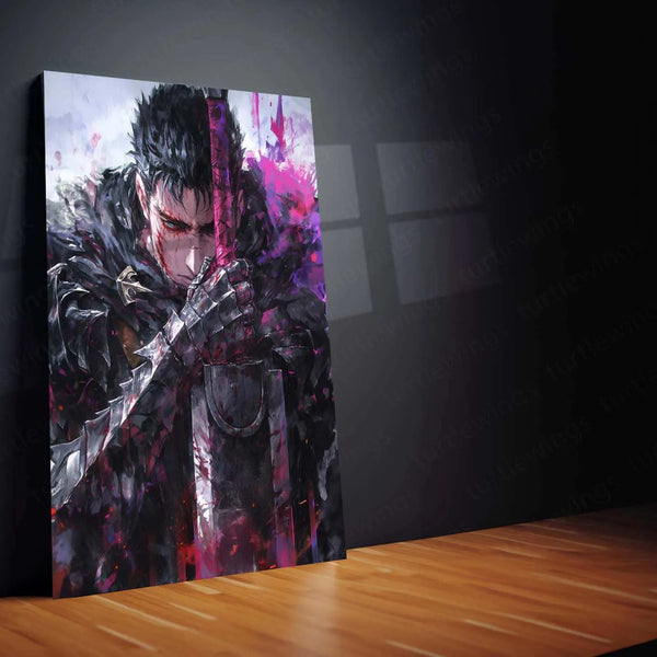 Berserk Metal Poster – Guts Dark Fantasy Anime Wall Art - TURTLEWINGS 