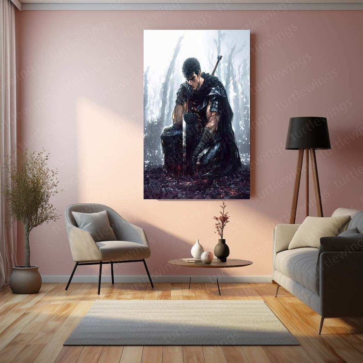 Berserk Metal Poster – Guts Dark Fantasy Anime Wall Art 3 - TURTLEWINGS 