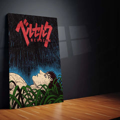 Anime Metal Poster | Berserk Rage Within | Dark Fantasy Anime Metal Frame Fury, Survival & Indomitable Will Wall Art 07 - TURTLEWINGS 