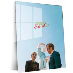 Movies & Series Metal Poster | Better Call Saul Minimal Metal Poster | Saul Goodman Wall Art | Breaking Bad Universe Poster | Legal Drama Aesthetic Frame - TURTLEWINGS 