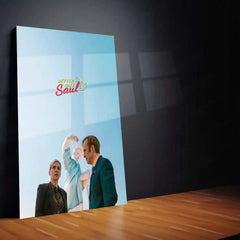 Movies & Series Metal Poster | Better Call Saul Minimal Metal Poster | Saul Goodman Wall Art | Breaking Bad Universe Poster | Legal Drama Aesthetic Frame - TURTLEWINGS 