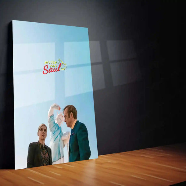 Movies & Series Metal Poster | Better Call Saul Minimal Metal Poster | Saul Goodman Wall Art | Breaking Bad Universe Poster | Legal Drama Aesthetic Frame - TURTLEWINGS 