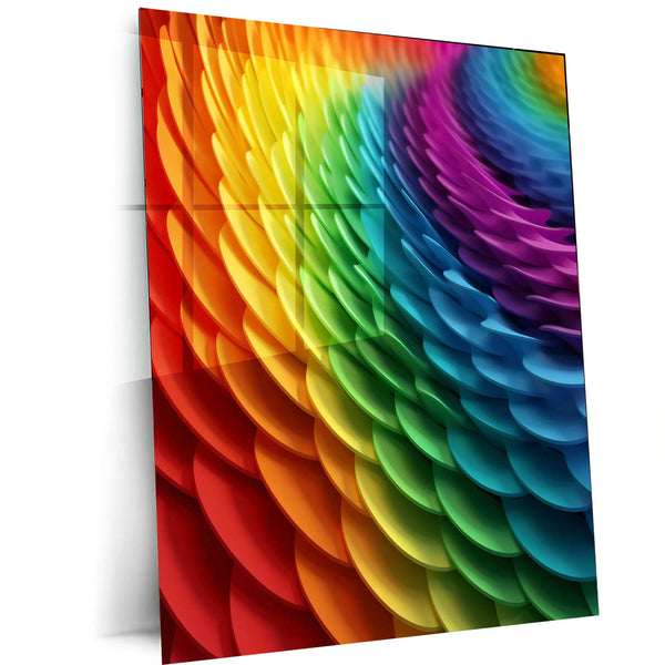 Abstract Art Colorful Metal Print | Modern Vibrant Wall Decor | Contemporary Art Poster - TURTLEWINGS 