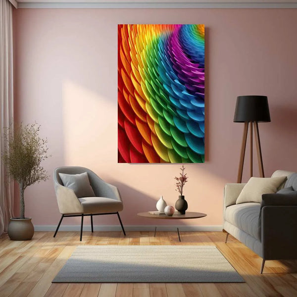 Abstract Art Colorful Metal Print | Modern Vibrant Wall Decor | Contemporary Art Poster - TURTLEWINGS 