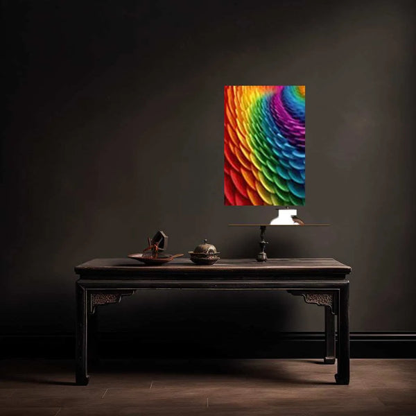 Abstract Art Colorful Metal Print | Modern Vibrant Wall Decor | Contemporary Art Poster - TURTLEWINGS 
