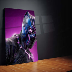Superhero Metal Poster Set of 3 | Black Panther | Purple Wakanda Triptych Wall Art – product image 4