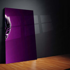 Superhero Metal Poster Set of 3 | Black Panther | Purple Wakanda Triptych Wall Art – product image 5