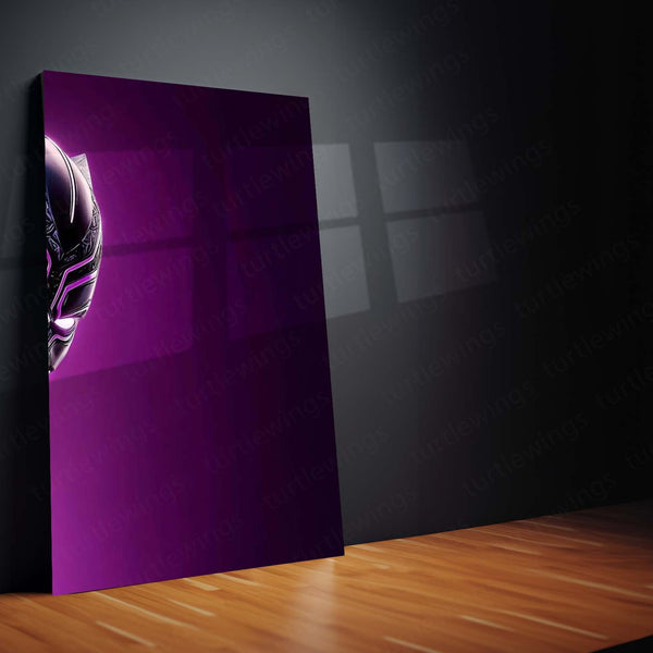 Superhero Metal Poster Set of 3 | Black Panther | Purple Wakanda Triptych Wall Art – product image 5