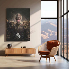 Black Myth: Wukong Metal Poster – Epic Fantasy Warrior Wall Art 1 - TURTLEWINGS 