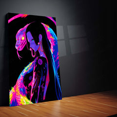 Anime Metal Poster | Boa Hancock Neon Serpent One Piece Wall Art
