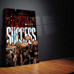 Boxing Motivation – “No Sacrifice, No Success” Metal Poster | Fighter’s Mindset Wall Art