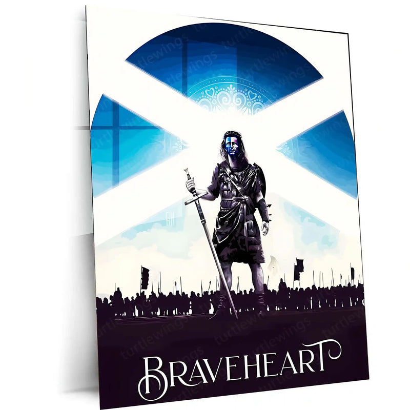 Movies & Series Metal Poster | Braveheart – The Spirit of Freedom | Warrior’s Valor Metal Frame Poster 01
