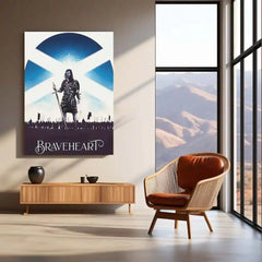 Movies & Series Metal Poster | Braveheart – The Spirit of Freedom | Warrior’s Valor Metal Frame Poster 01