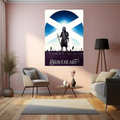 Movies & Series Metal Poster | Braveheart – The Spirit of Freedom | Warrior’s Valor Metal Frame Poster 01
