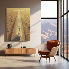 Breaking Bad – RV Road Trip Green Smoke Metal Poster | Heisenberg Wall Frame