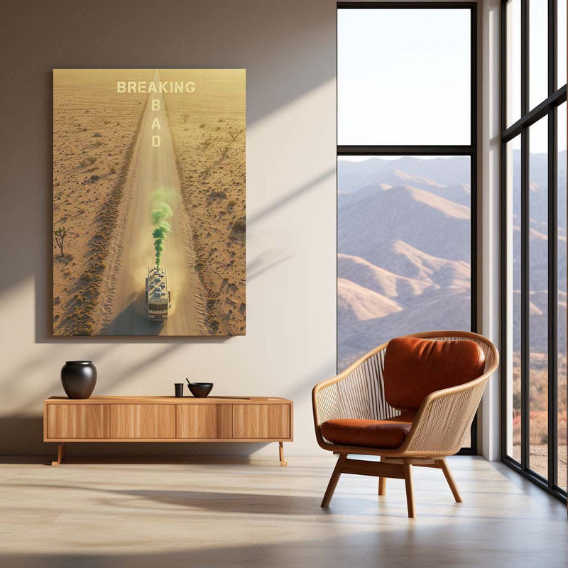Breaking Bad – RV Road Trip Green Smoke Metal Poster | Heisenberg Wall Frame
