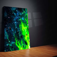 Anime Metal Poster Set of 9 | Broly | Dragon Ball Super Anime Wall Art | Legendary Super Saiyan Green Aura 9 Panel Metal Print